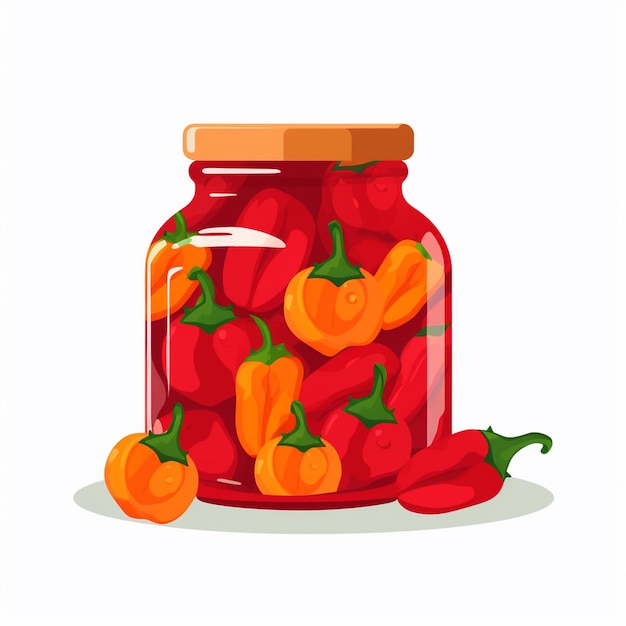 paprika pepper food vector isolated hot vegetable red cooking ingredient spicy chili whi