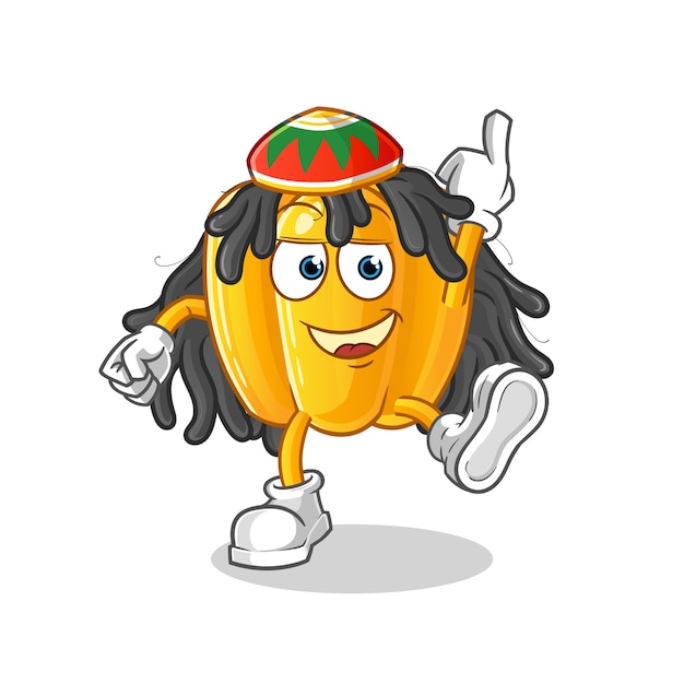 Personaggio dei cartoni animati di paprika reggae boy