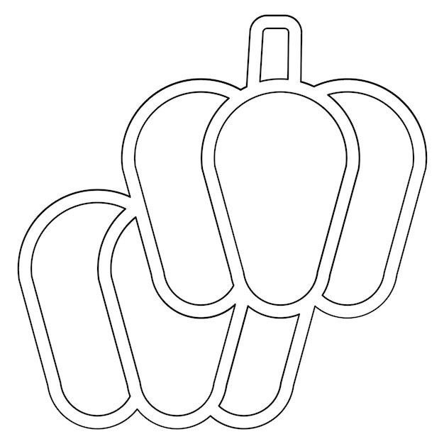Paprika vector icon illustration of Restaurant iconset