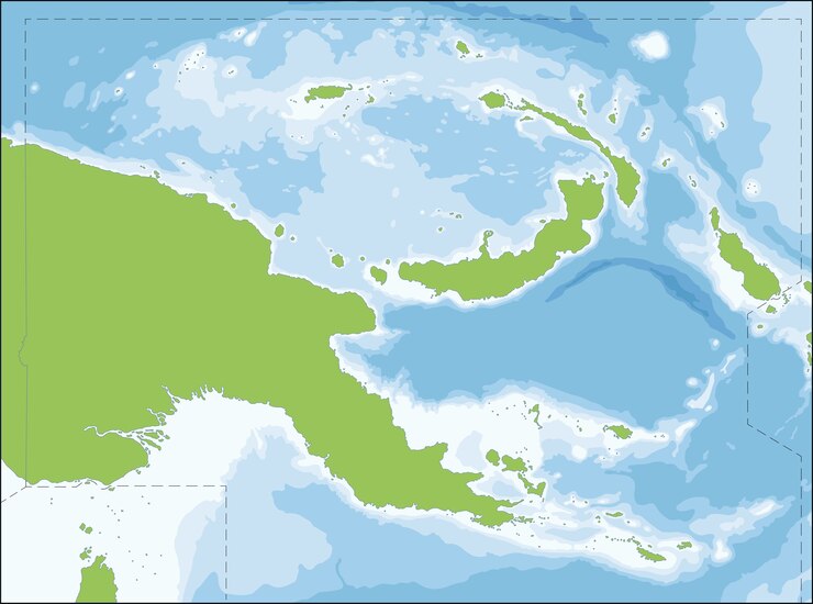 वेक्टर papua new guinea map