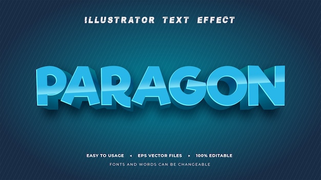 벡터 paragon_editable_text_style_effect