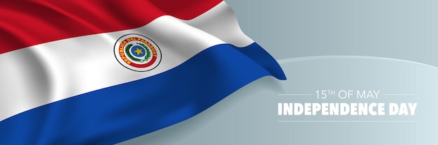 Paraguay gelukkig onafhankelijkheidsdag ontwerp