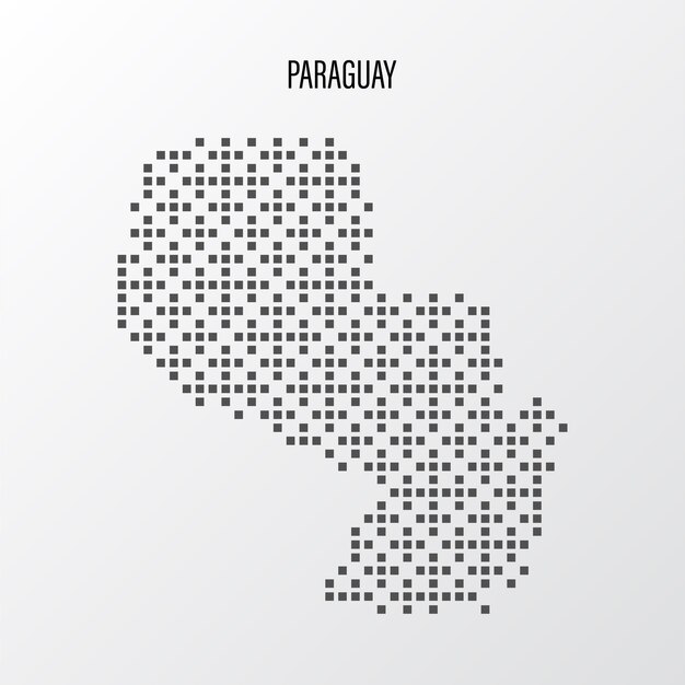 Vettore mappa del paraguay