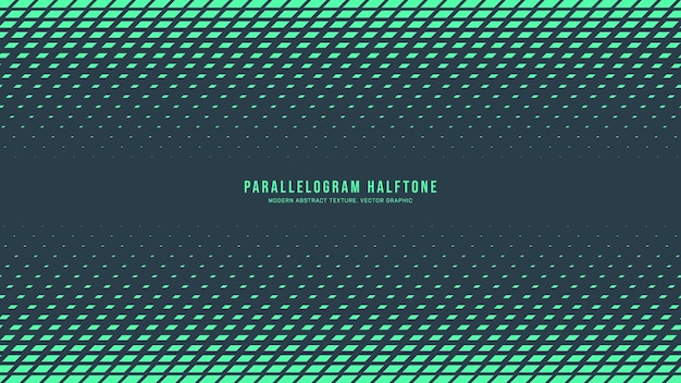 Parallellogram Halftone Vector Dynamische Grens Eye Catching Abstracte Achtergrond