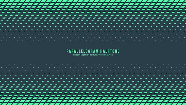 Parallellogram Halftone Vector Dynamische Grens Eye Catching Abstracte Achtergrond