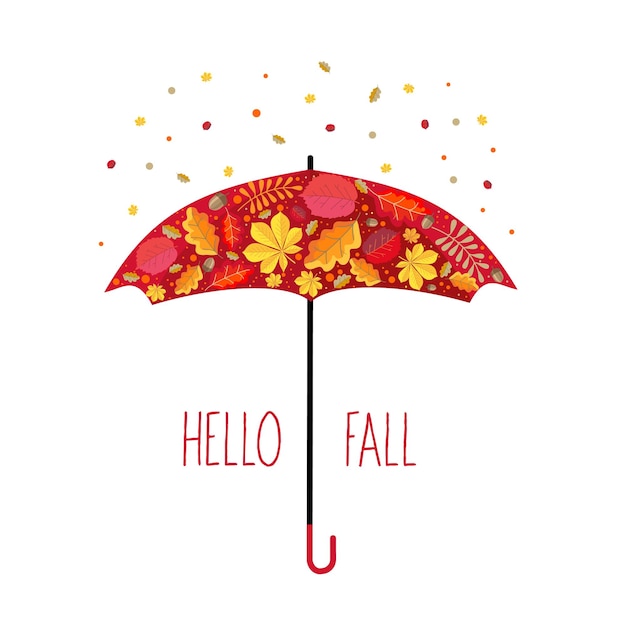 Paraplu hallo herfst
