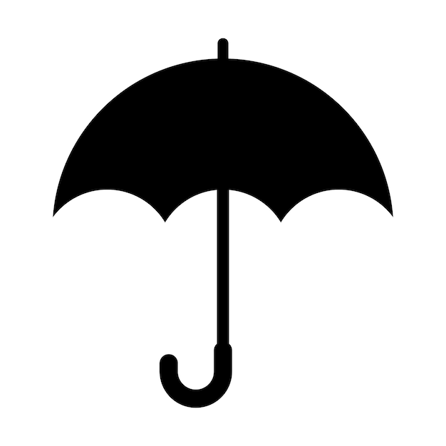 Paraplu pictogram vector logo sjabloon