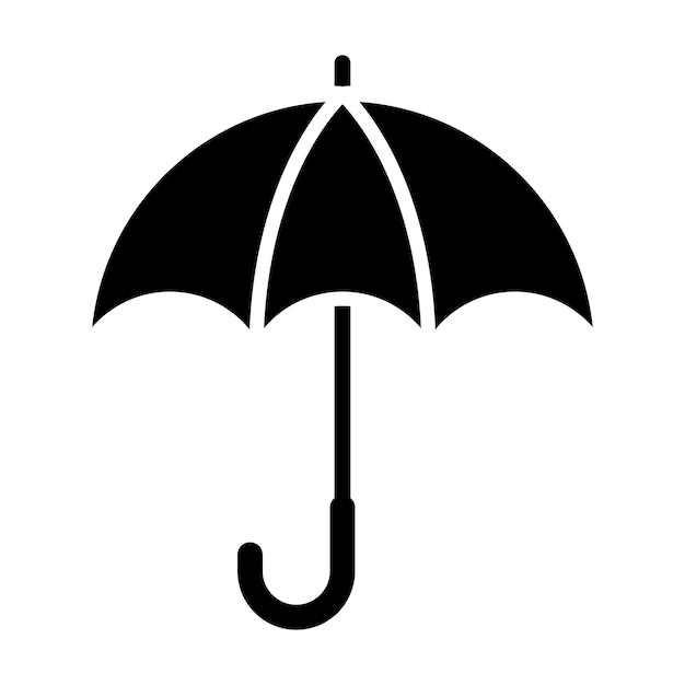 Paraplu pictogram vector logo sjabloon