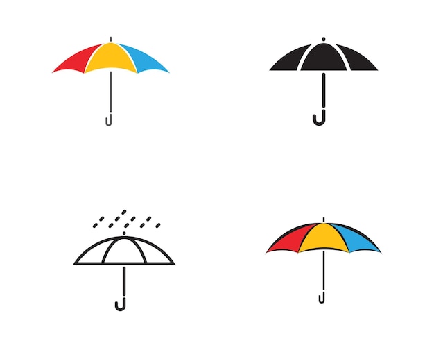 Paraplu pictogram vector ontwerp