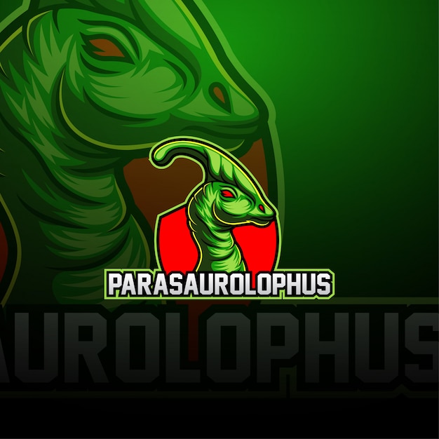 Parasaurolophus esport mascotte logo