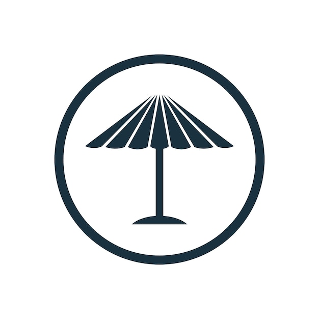 Vector parasol mask icon