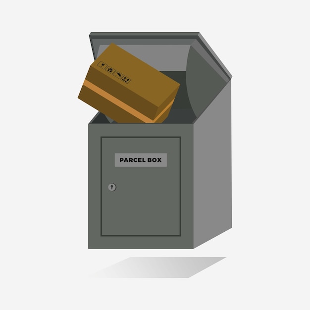 parcel box design vector illustration