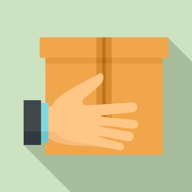 Parcel delivery icon Flat illustration of parcel delivery vector icon for web design