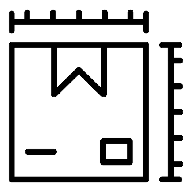 Parcel Size Icon Style