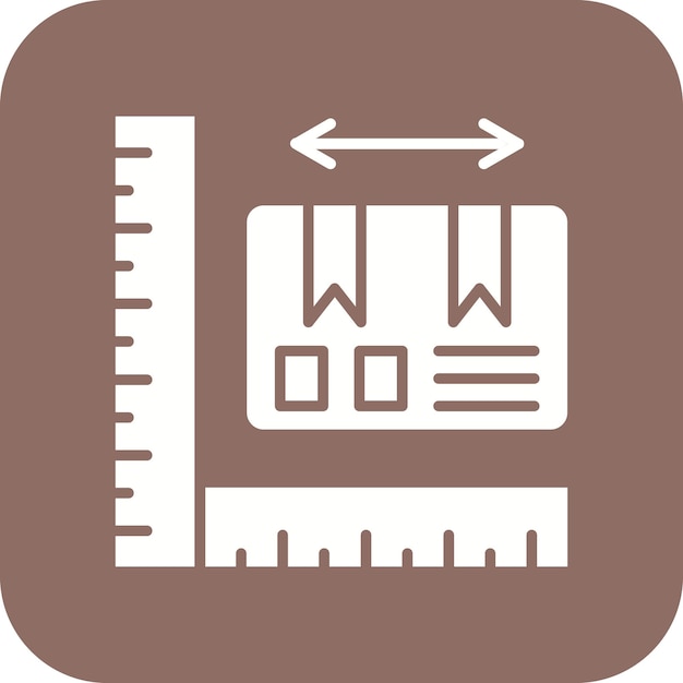 Vector parcel size icon vector image can be used for delivery and logistics