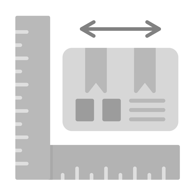 Vector parcel size icon vector image can be used for delivery and logistics