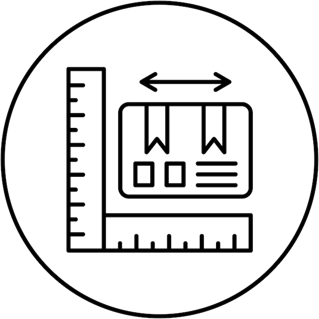 Vector parcel size icon vector image can be used for delivery and logistics