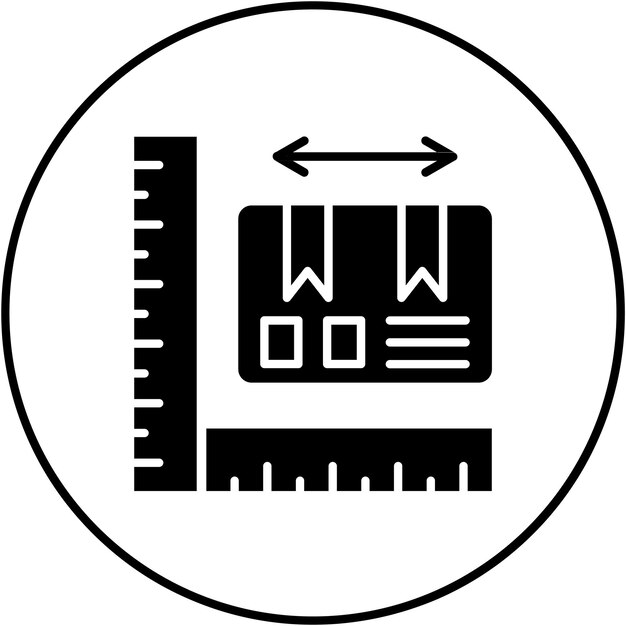 Vector parcel size icon vector image can be used for delivery and logistics