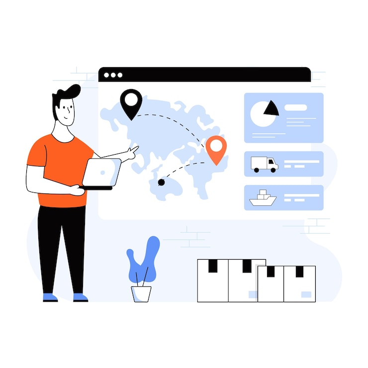 Vector parcel tracking