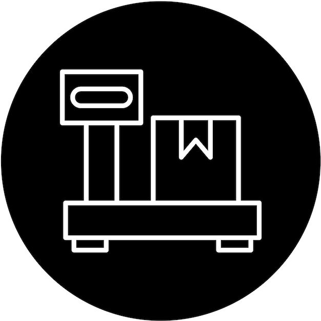 Parcel Weight Icon Style