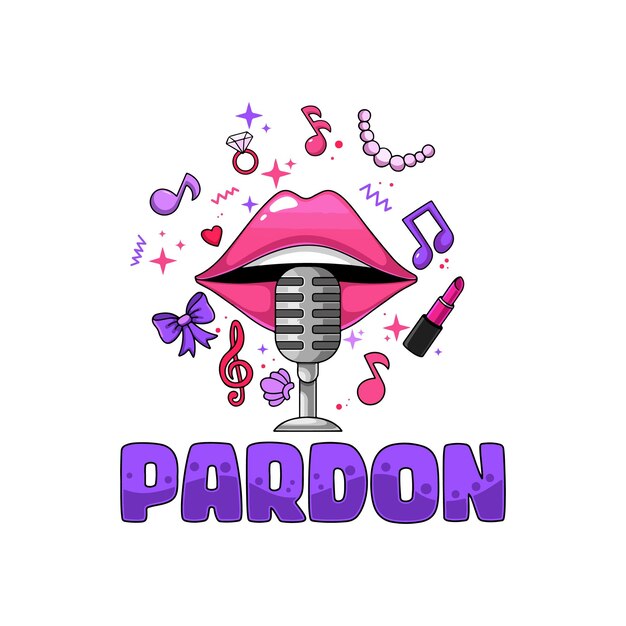 PARDON logo design