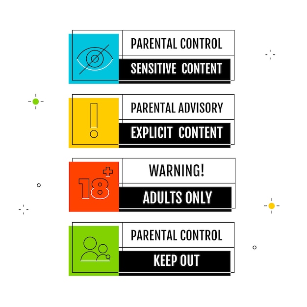 parental advisory sign deesign