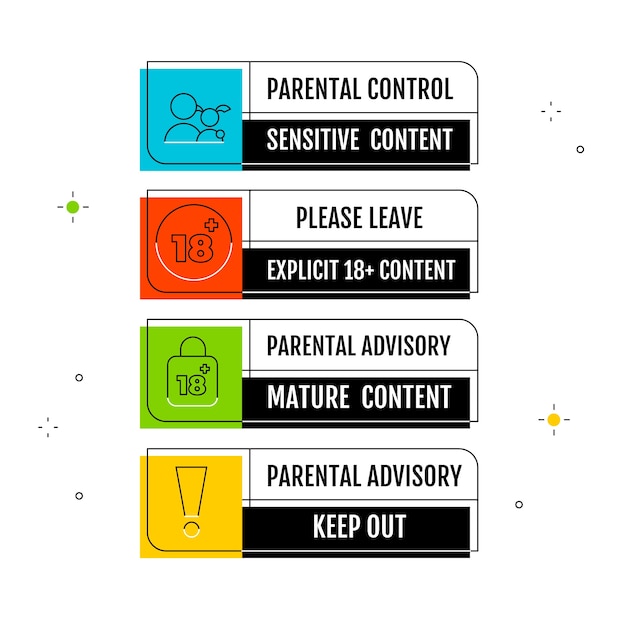 parental advisory sign deesign