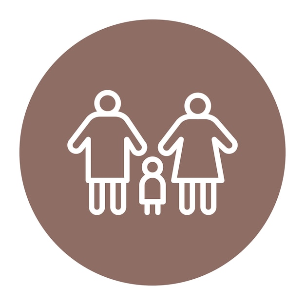 Vector parenting style icon vector image can be used for child adoption