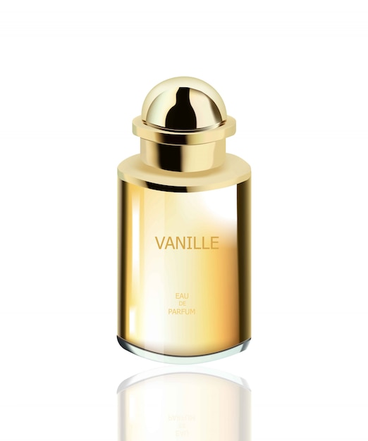 Parfum cosmetica pakket vector realistische mock up