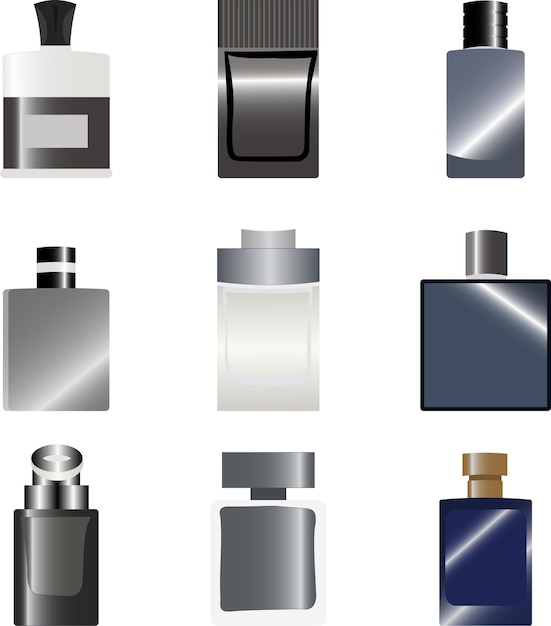 Parfum plat vector ontwerp