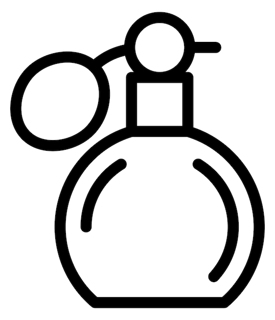 Parfumflesje zwart pictogram aroma geurig symbool