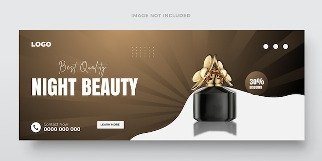 Parfumverkoop social media post en Facebook schoonheidsproducten voor make-up verkoop verhaal Banner bundel