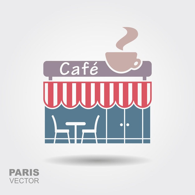 Parijse straatcafé