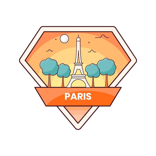 Distintivo della città di parigi francia