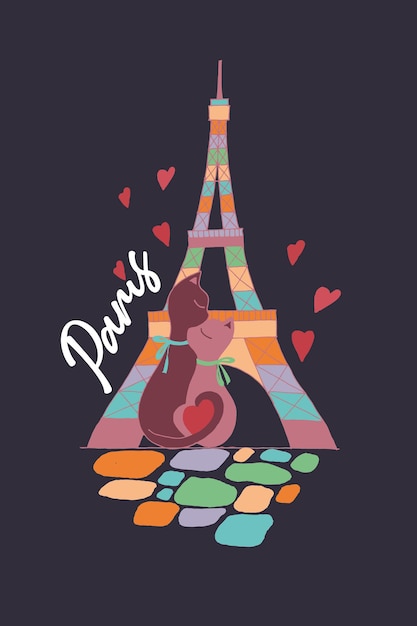 Premium Vector | Paris city cartoon illustration paris holiday travel  doodle drawing modern cartoon paris