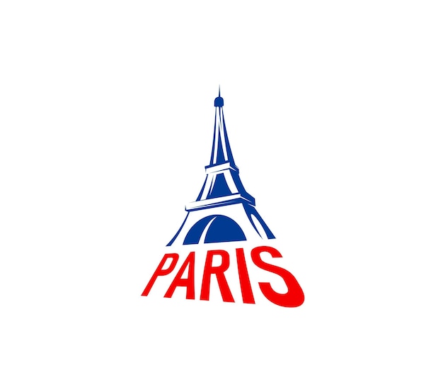 Paris Eiffel tower emblem France travel symbol