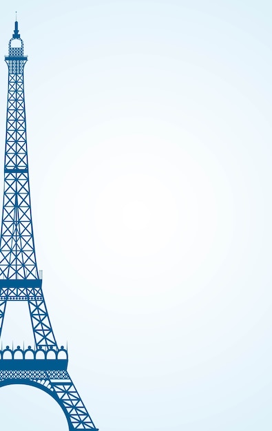 Vector paris icon over white background, vector illustration