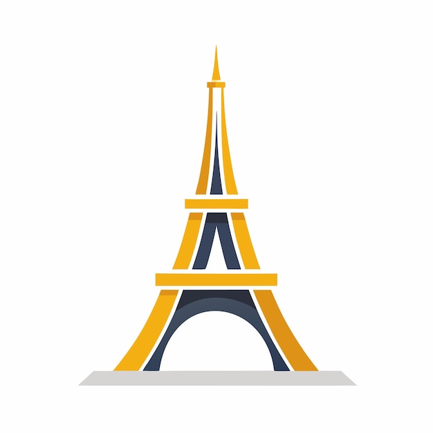 Parisian Icon Designing a Unique Vector Logo Icon Featuring the Eiffel 