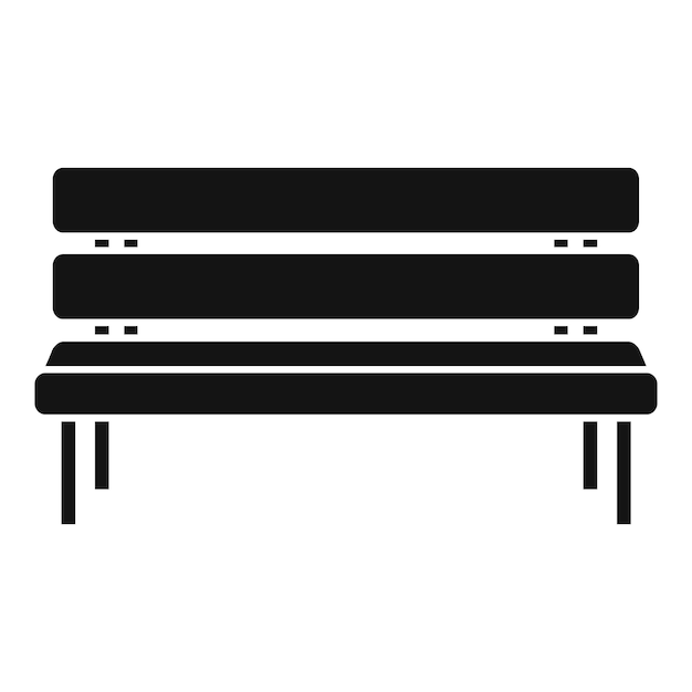 Icona panchina del parco semplice illustrazione dell'icona vettoriale della panchina del parco per il web design isolato su sfondo bianco
