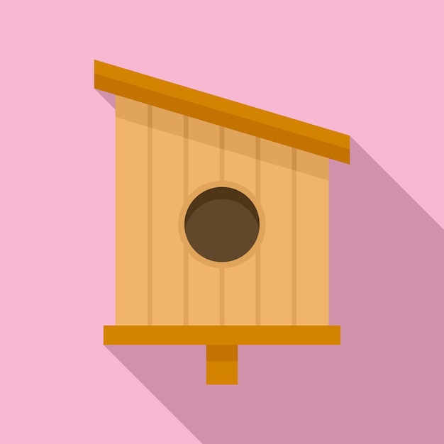 Vector park bird house icon flat illustration of park bird house vector icon for web design