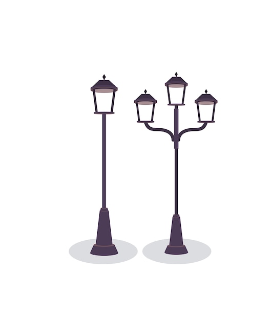 Vector park lamps icon