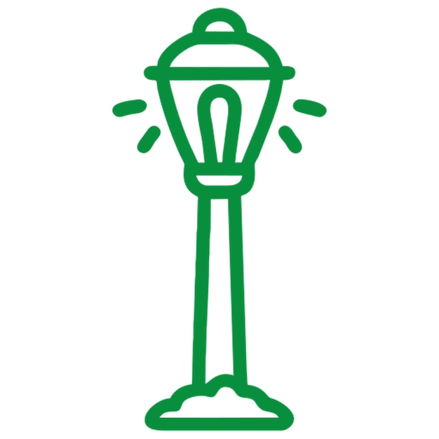 Vector park light sensor icon outline