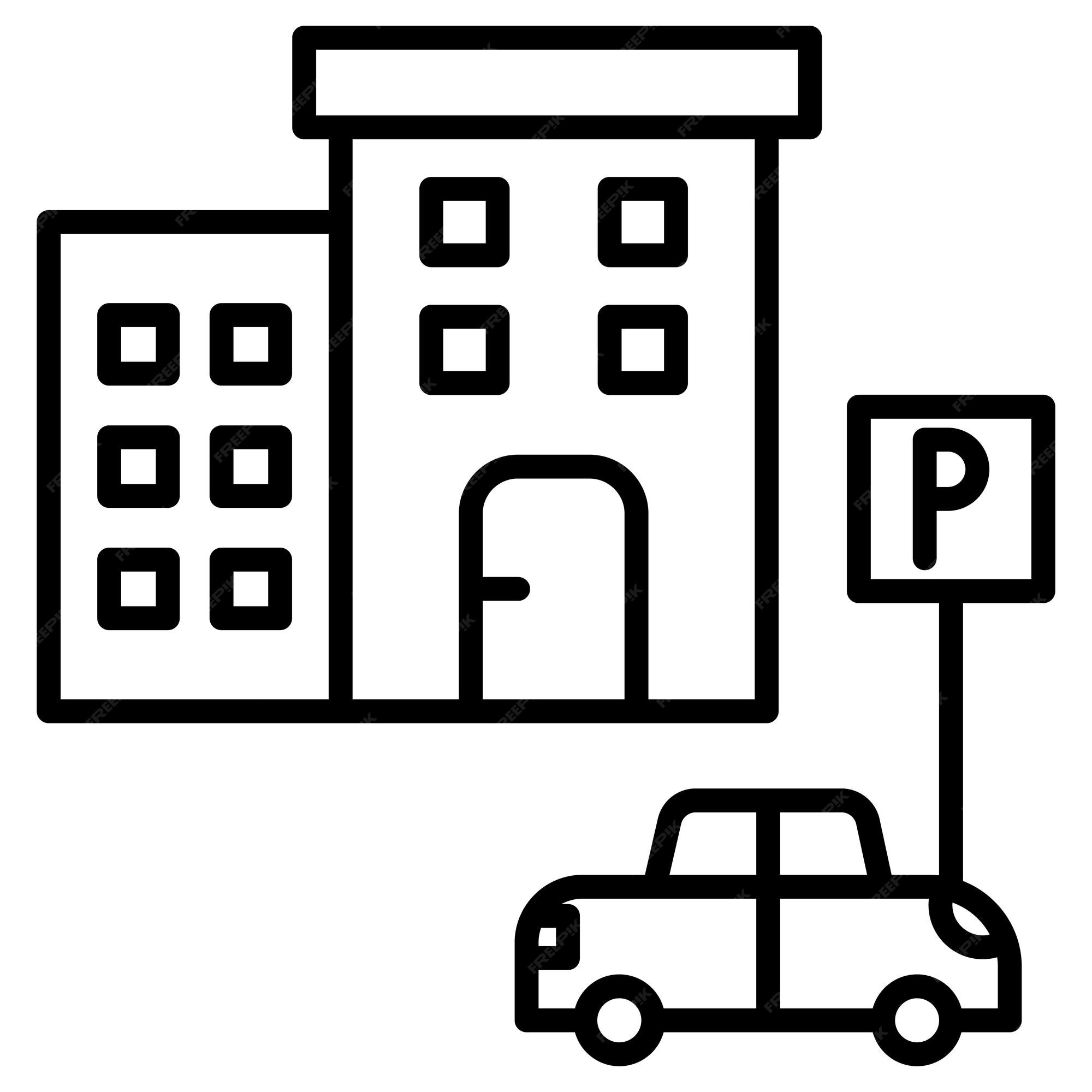 Premium Vector Parking Area Vector Illustration premium-vector-parking-area-vector-illustration