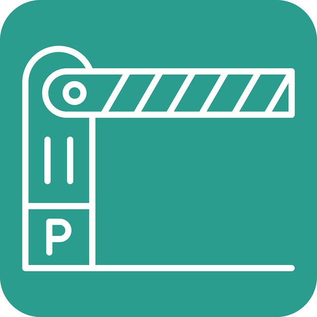 parking barrier icon vector image can be used for city elements