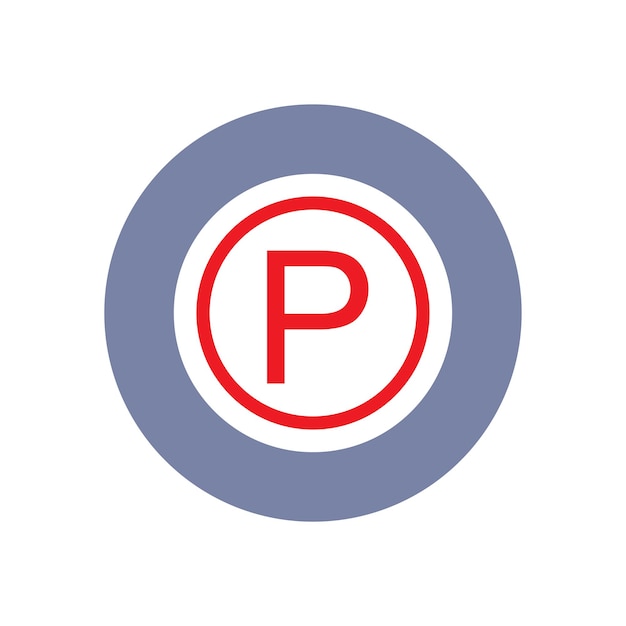 parking icon vector design templates