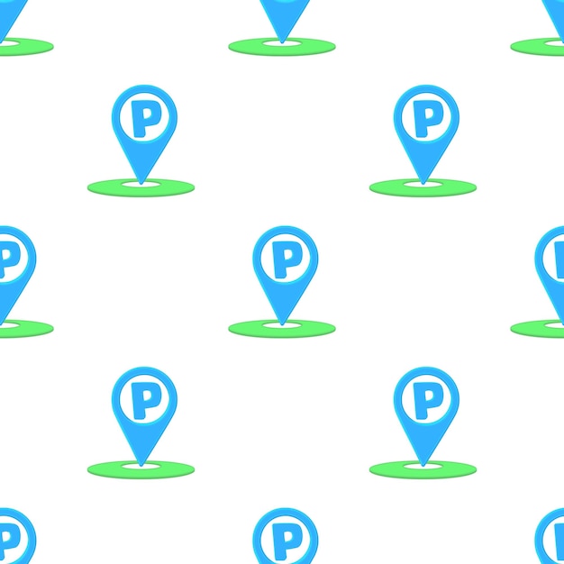 Parking pointer pattern seamless background texture repeat wallpaper geometric vector