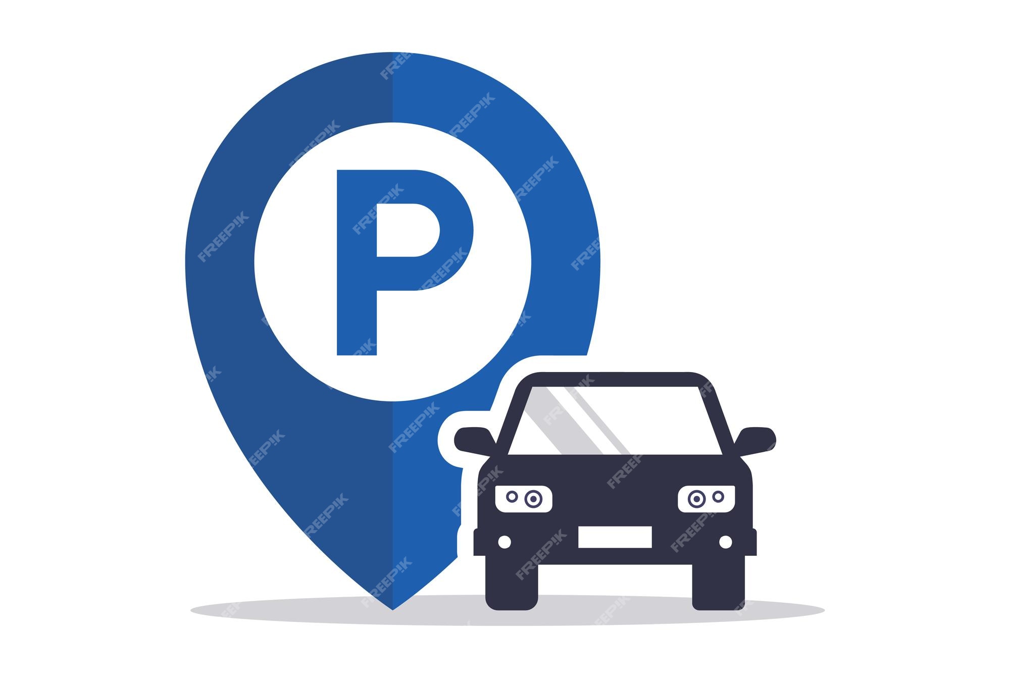 Vector Disabled Parking Sign Transport Design Isolated Vector