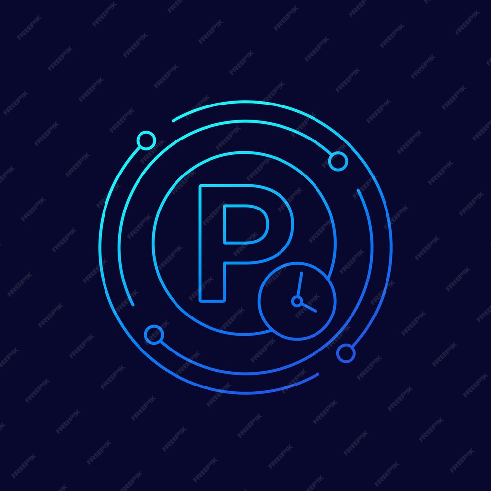 Premium Vector Parking Time Icon Linear Design premium-vector-parking-time-icon-linear-design