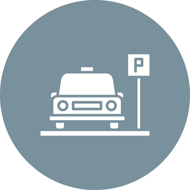 Parking vector icon Can be used for Map and Navigation iconset