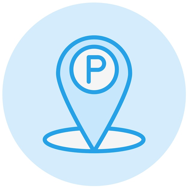 Vector parking vector icon design illustration